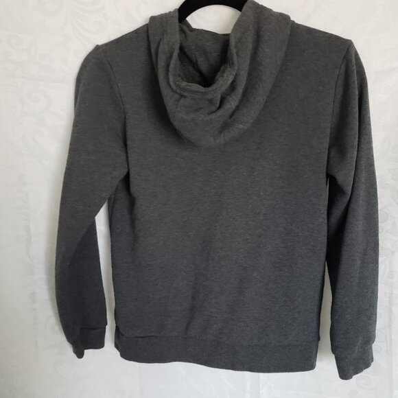 ADIDAS Hoodie Youth Medium (11-12) Sweatshirt Pullover  Grey with Gold … - Picture 2 of 10